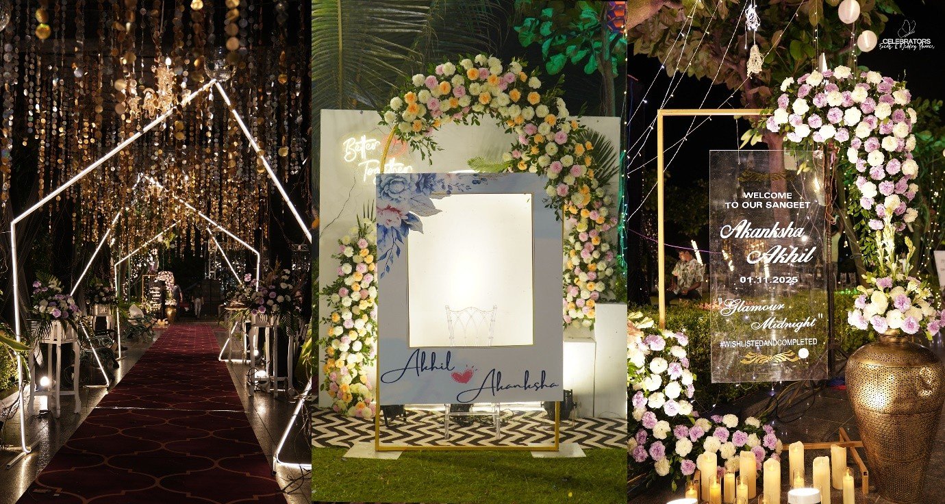 Floral event décor by Celebrators