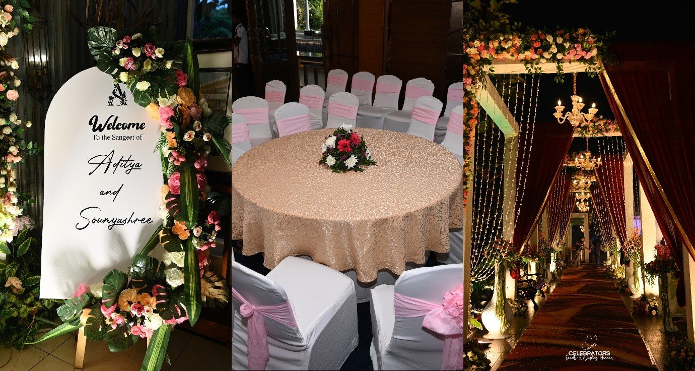 Wedding reception décor by Celebrators